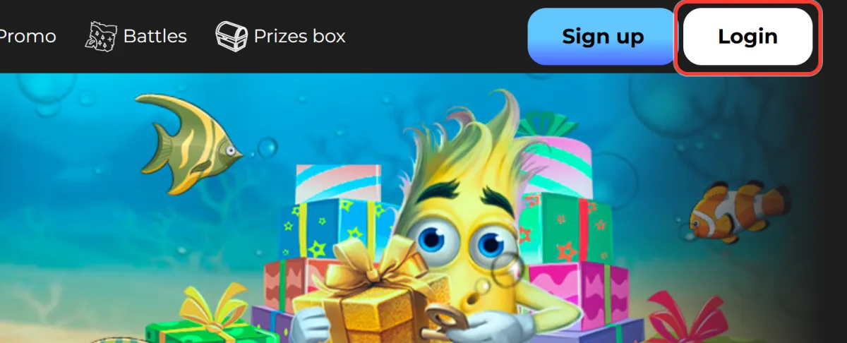 Login button next to Sign up in the Casigood site header