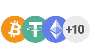 Crypto payments with Bitcoin, Tether and Ethereum